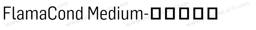 FlamaCond Medium字体转换